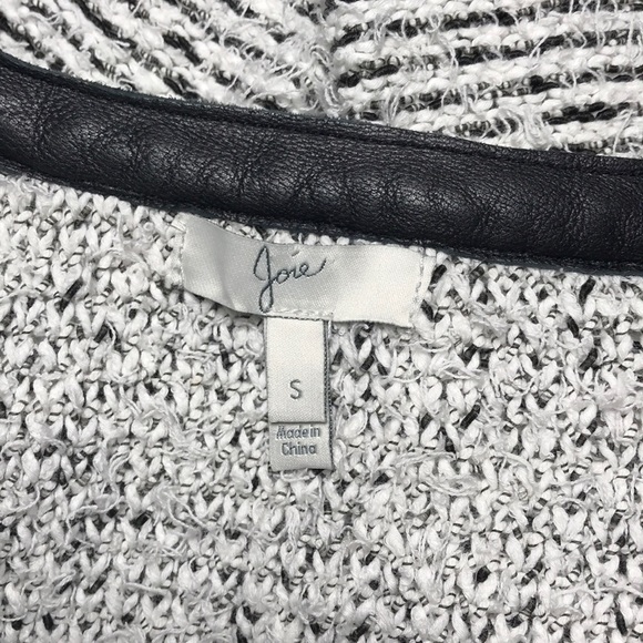 JOIE Goat Leather Trim Zip Blazer - Picture 5 of 7